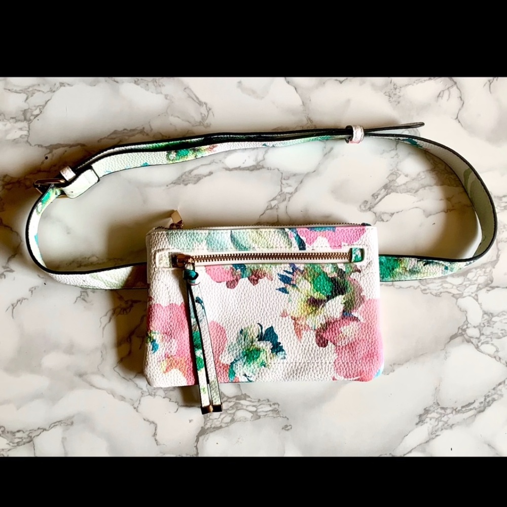 LOVE AND LORE Floral Belted Purse NWOT